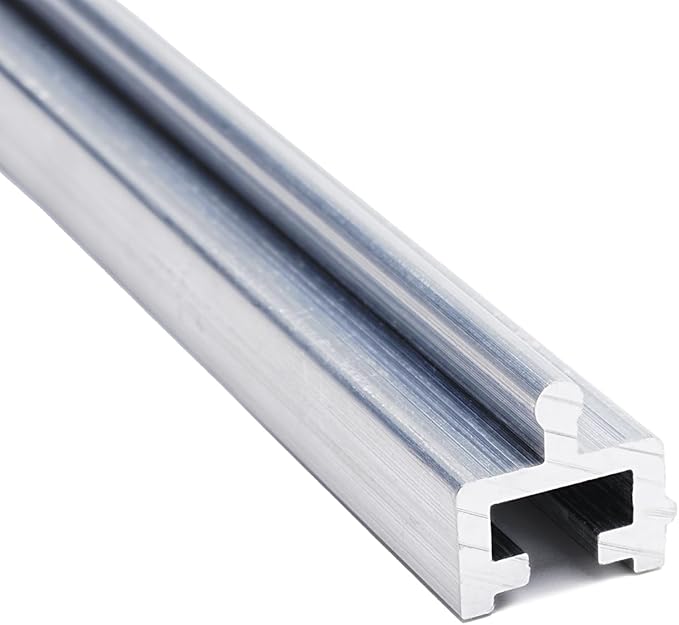 Aluminium Sliding Screen Door Track, Sliding Door Bottom Track, Sliding Door Track Replacement, Screen Door Track Repair, Terrace Screen Door Guide- Silvery Aluminium Alloy 75 Inch