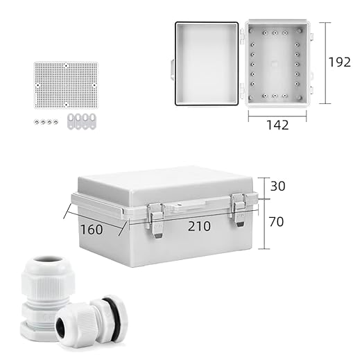 Project Box Electrical Box Waterproof Box Outdoor Electrical Box (8.5"x6.5"x4.2")