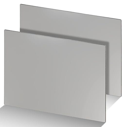 2 Pcs Hot Rolled Steel Plate, 1/8 Metal Sheet A36 Steel Sheet, 8'' x 10'' Steel Sheet Metal for Structural Support and Industrial Use
