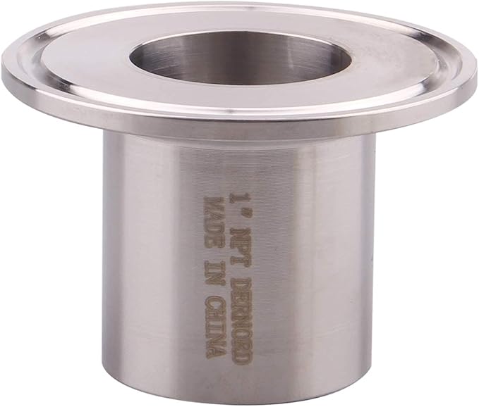 DERNORD Sanitary Female Threaded Pipe Fitting to 2 Inch TRI CLAMP OD 64mm Ferrule (Pipe Size: 1" NPT （2 Inch Tri clamp）)