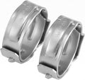 1/2 Inch PEX Cinch Clamps Rings, Premium 304 Stainless Steel Cinch Crimp Rings Pinch Clamps, for PEX Tubing Pipe Fitting Connections (100PCS Per Size)