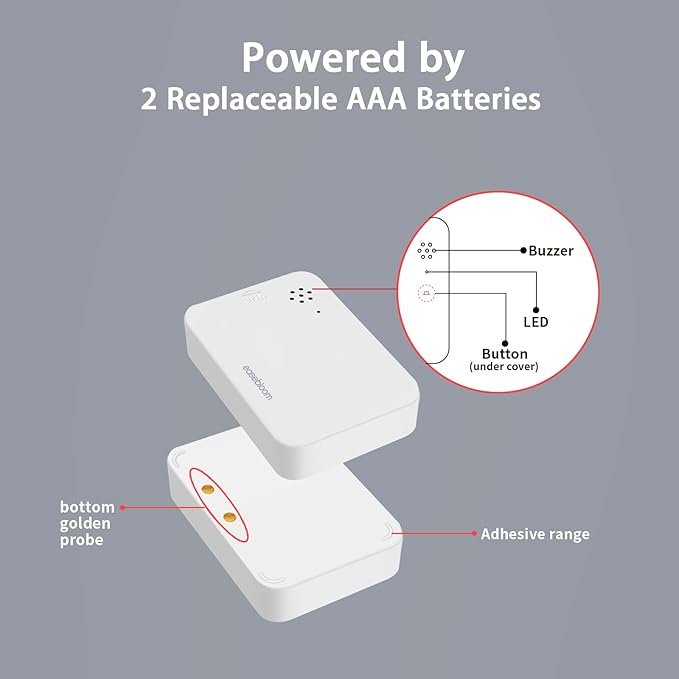 Water Leak Detector for Home 3 Packs - 90dB Siren & Instant App Alerts, Expandable to 128 Sensors for Basement/Kitchen/Bathroom, Water Sensor Alarm Leak Detector