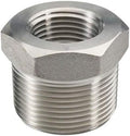 Beduan Stainless Steel Reducer Hex Bushing, 1-1/4" Male NPT to 1" Female NPT Reducing Cast Pipe Adapter Fitting