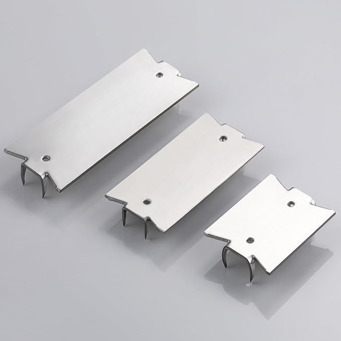 Wensilon(30 pcs) Stainless Steel 304 1.5X2 Inch 16-Gauge Anti-Nail Protection Plate Shield, Nail Plate for Wood Studs, Steel Cable Wire Protector Plate with Sharp Pointed Prongs