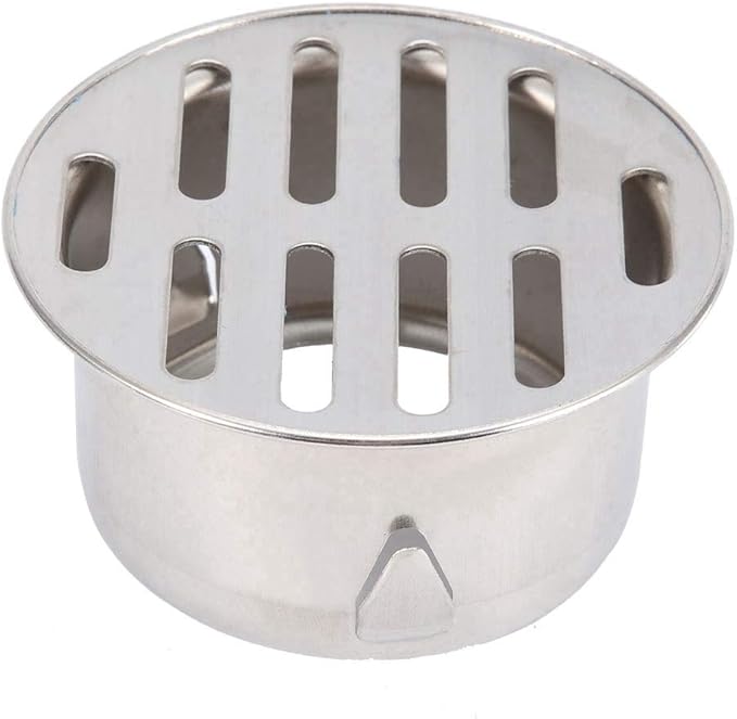 Floor Drain Cover, Stainless Steel Round Anti Blocking Round Grate Cover, Balcony Snap-in Drain Drain Strainers for Bathroom, Kitchen, Washroom, Patios(75 Flat Mouth)