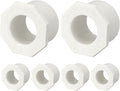 1Pcs 1" x 1/2" PVC Reducer Bushing Fitting, SCH40 (Spigot x Socket) Furniture Grade PVC Pipe Fitting, Reducer Bush Adapter for Home Sewer Plumbing, Industrial, Pipe Connection