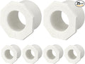 25Pcs 1" x 1/2" PVC Reducer Bushing Fitting, SCH40 (Spigot x Socket) Furniture Grade PVC Pipe Fitting, Reducer Bush Adapter for Home Sewer Plumbing, Industrial, Pipe Connection