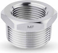 MAACFLOW Stainless Steel 1-1/4" Male NPT to 1" Female NPT Adapter Reducer Hex Bushing (Thread OD 1.62"- ID 1.16") (Pack of 1)