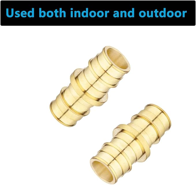 (10 Pack) Lidertik PEX- A Fittings 3/4 Inch Expansion Straight Coupling LI-EPXC3434(10 Pieces)