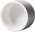 Rainbow Dream 4 Inch PVC Pipe End Cap Plug Adapter Pipe Fittings - 1 Pack, White