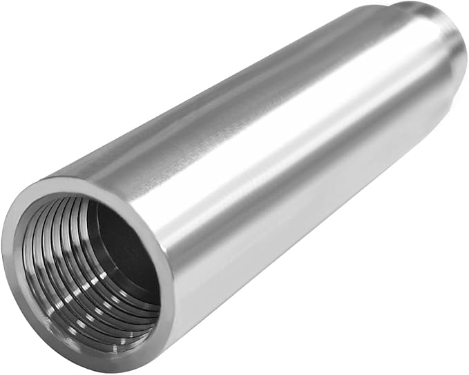 Beduan Stainless Steel Pipe Fittings, 1/2" NPT Male x 1/2" NPT Female Threaded, 4" Length Nipple Cast Pipe (Pack of 2)