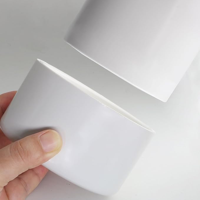 SCH40 PVC Cap 3 Inch - Fit Standard 3" SCH40 PVC Pipes (OD Approx. 3.5"), Zernmiarder Furniture Grade Pipe Caps, White Pipe Cover Fittings for Plumbing, DIY, Garden & Furniture - 4 Pcs