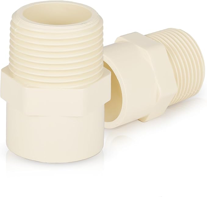 (100 Pack) EFIELD CPVC CTS Male Adapter Fittings, 1" Slip X 1" Male Thread,(CPVC035-5-100PCS)
