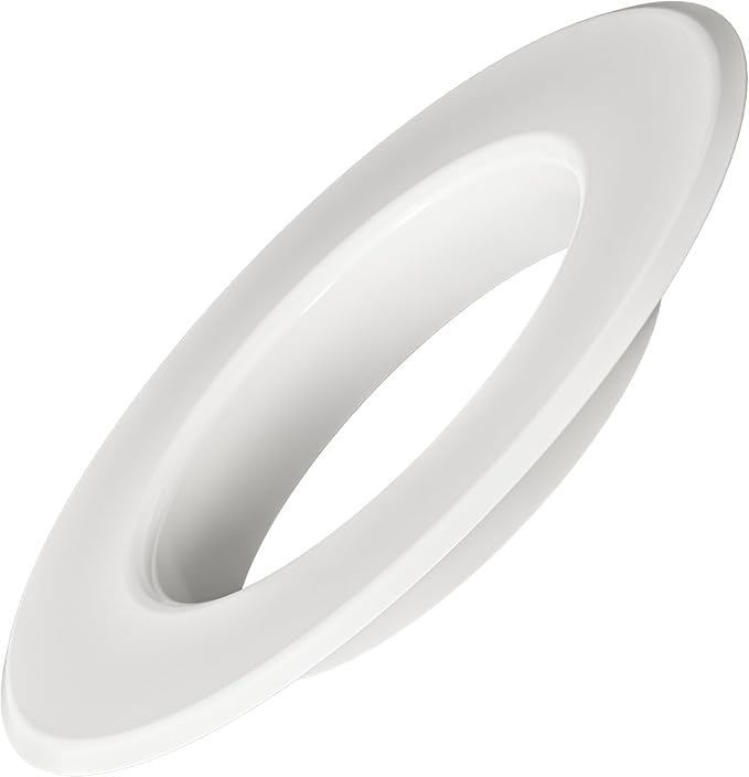 Fire Sprinkler Escutcheon Skirt, FLUSH Escutcheon Pendant Skirt White, Works with Standard 401 Style Cup, Short Cup, and Retrofit 2 Piece Cup, Fire Sprinkler Skirt