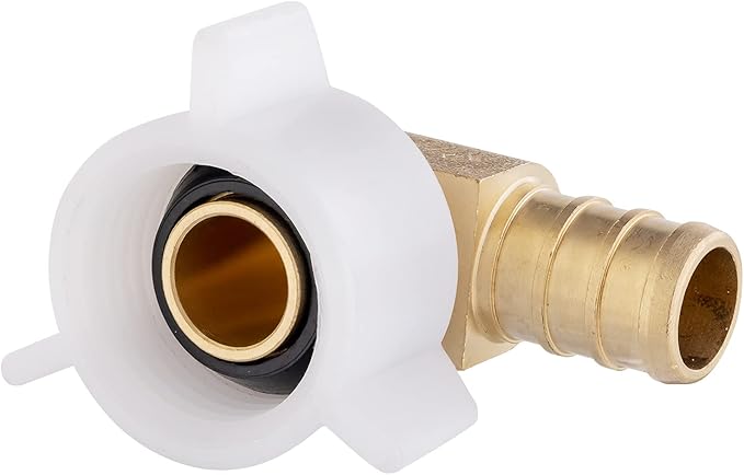 EFIELD Pex 3/4" Pex x 3/4" Female NPT Swivel Elbow Brass Crimp Fittings (Pack of 2),(PEX1807211-2PCS)