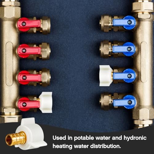 Fabbay 8 Pack 1/2 Inch Pex Fittings 1/2" NPT Female Threaded Swivel Adapter