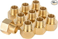 (Pack of 10) EFIELD Brass Fittings, 3/8" Male Pipe x 1/2" Female NPT Threaded Pipe Reducer Adapter Fittings,(NPT039)