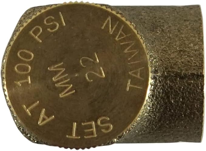 Merrill MFG Lead-Free 1/2" Pressure Relief Valve - No-Lead Brass, 100 PSI for Water Systems