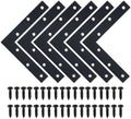 SAYAYO Flat L Bracket, 150x150mm / 6" x 6" Stainless Steel L Mending Plate