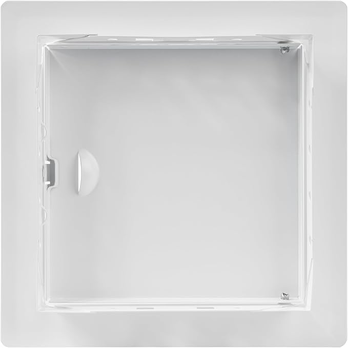 6 x 6 Inch White Access Panel – Metal Rectangular Wall & Ceiling Access Door for Plumbing Electrical HVAC – Easy Install Indoor Panel for Drywall, Home Improvement and Maintenance