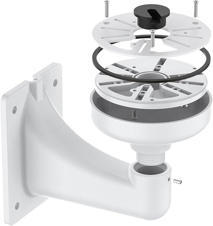 Universal CCTV Security Camera Mount Bracket, Pure Aluminum Alloy Outdoor&Indoor Wall Mount L-Type Bracket Only for CCTV Security Dome Camera Mounting, Weatherproof