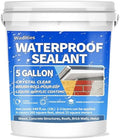 Liquid Waterproof Sealant Clear - 5 Gallon, Water-Based Waterproof Coating
