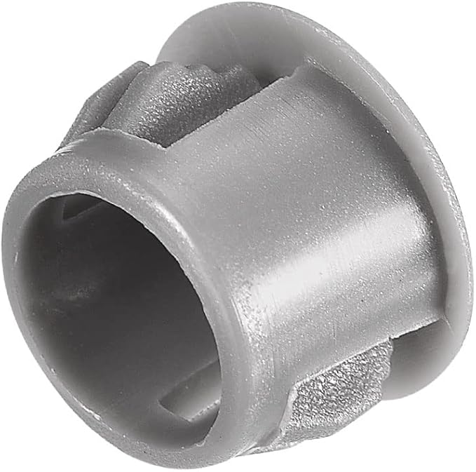 uxcell 1/2" Plastic Hole Plugs, 36Pcs Flush Type Panel Round Snap in Fastener Knockout Locking Plugs for Furniture Insert End Caps Panels, Gray