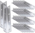30PCS L Brackets 5.5X1X1IN 304 Stainless Steel Corner Braces