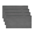 MECCANIXITY 4pcs 3/16"(4mm) x2 x4 Steel Plate, Black Hot Rolled A36 Steel Sheet Plate Base, Square Weldable Metal Discs for Industrial Construction Structural Support