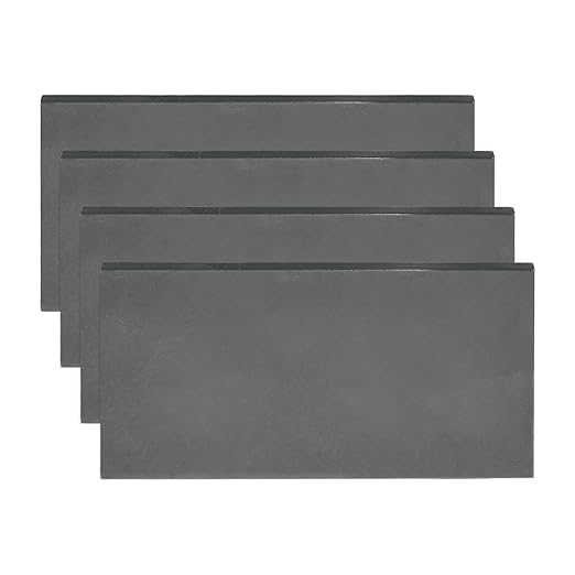 MECCANIXITY 4pcs 3/16"(4mm) x2 x4 Steel Plate, Black Hot Rolled A36 Steel Sheet Plate Base, Square Weldable Metal Discs for Industrial Construction Structural Support