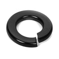 #8 Split Lock Washer, 304 Stainless Steel 18-8 Spring Lock Washers for Bolts and Nuts, Black Finish, 100 PCS