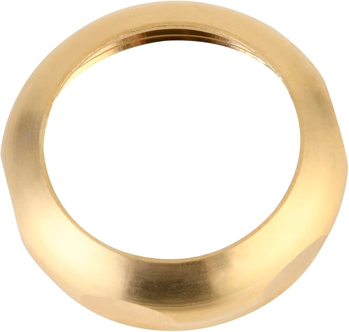 ZM Slip Joint Nut and Washer, Sink Drain Kit, Rough Brass, 1-1/2-Inch, 2 Pack