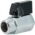 Brass Mini Ball Valve 1/4" NPT Female x Male Shut-Off Valve