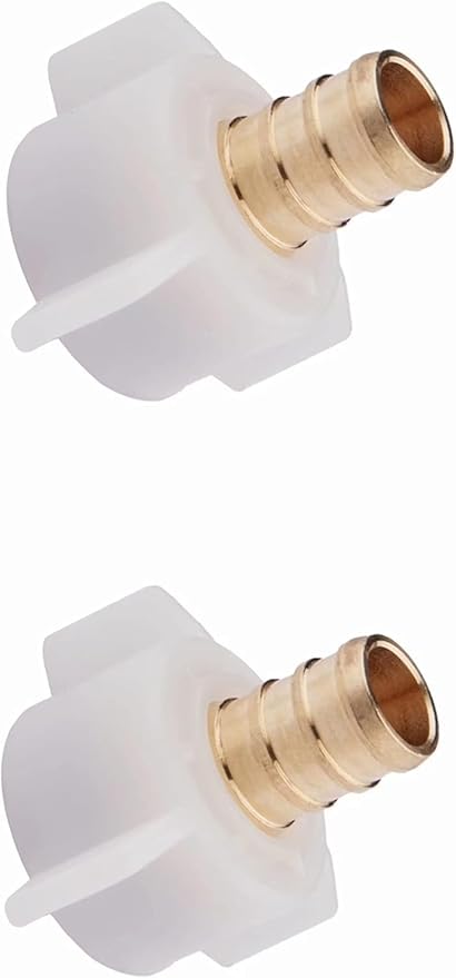 (Pack of 100) EFIELD Pex 3/4" Pex X 3/4" Female NPT Swivel Adapter Brass Crimp Fittings,(PEX1807203-100PCS)