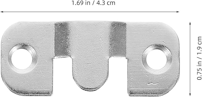 LIFKOME 20PCS Heavy Duty Interlocking Flush Mount Bracket Picture Hanging Hooks with Screws Secure Wall Mount Picture Frame Hanger for Photo Frames Mirrors Furniture Connector Home and