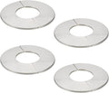 Wall Split Flange, Stainless Steel Round Escutcheon Plate for 2.4"/61mm Diameter Pipe, Pack of 4