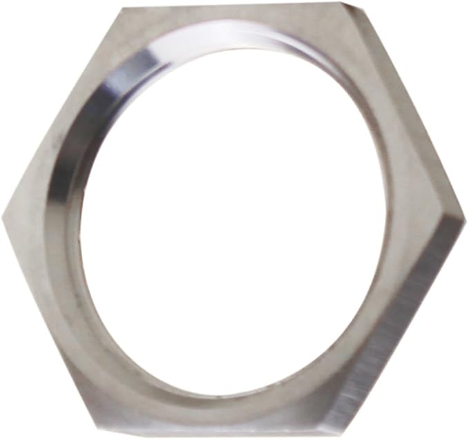 DERNORD Cast Pipe Fitting Stainless Steel 304 Hex Locknut NPT Female (1" (Pack of 2))