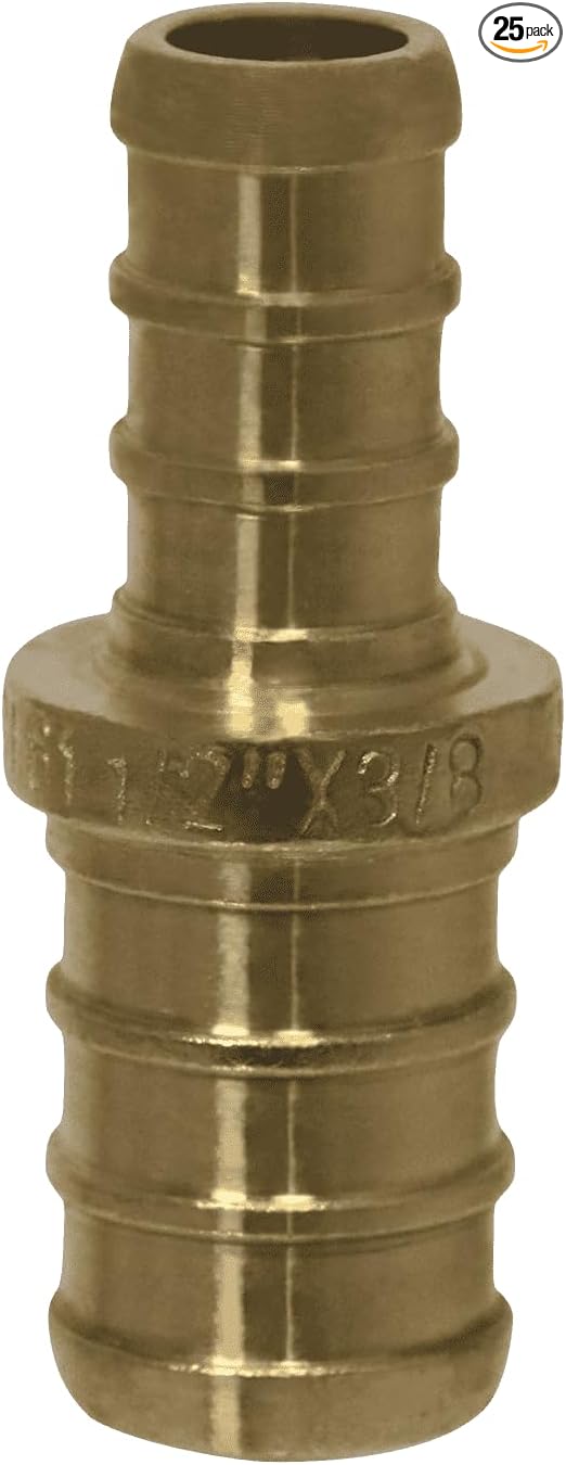 25 Pcs XFITTING Pex 3/4 Inch x 1/2 Inch Pex Coupling, Pex Reducing Coupling