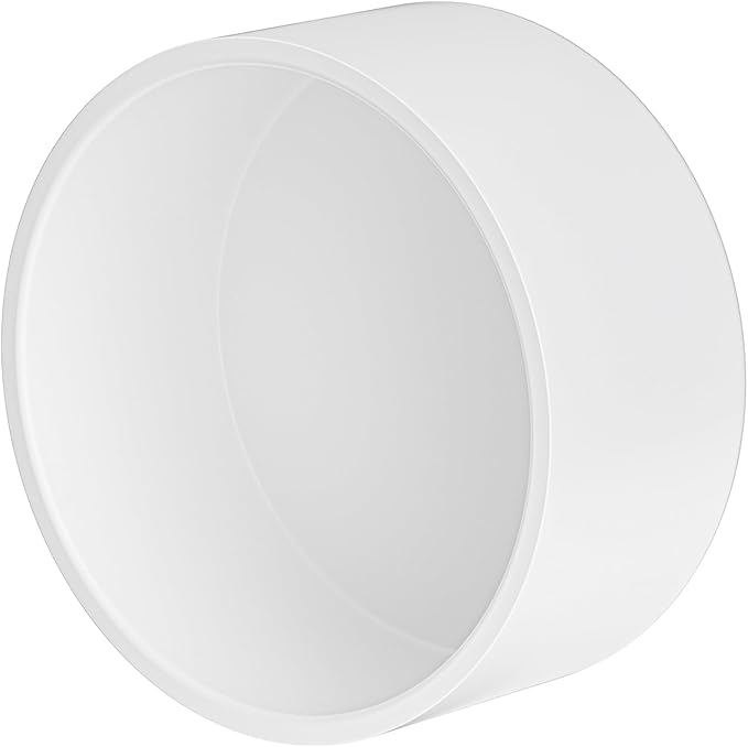 8“ PVC Pipe End Cap Fitting (Compatible with 8.63" OD), 1 Pcs End Caps, Schedule 40 Furniture Grade Pipe Plug for Building PVC Furniture DIY Garden Shelf