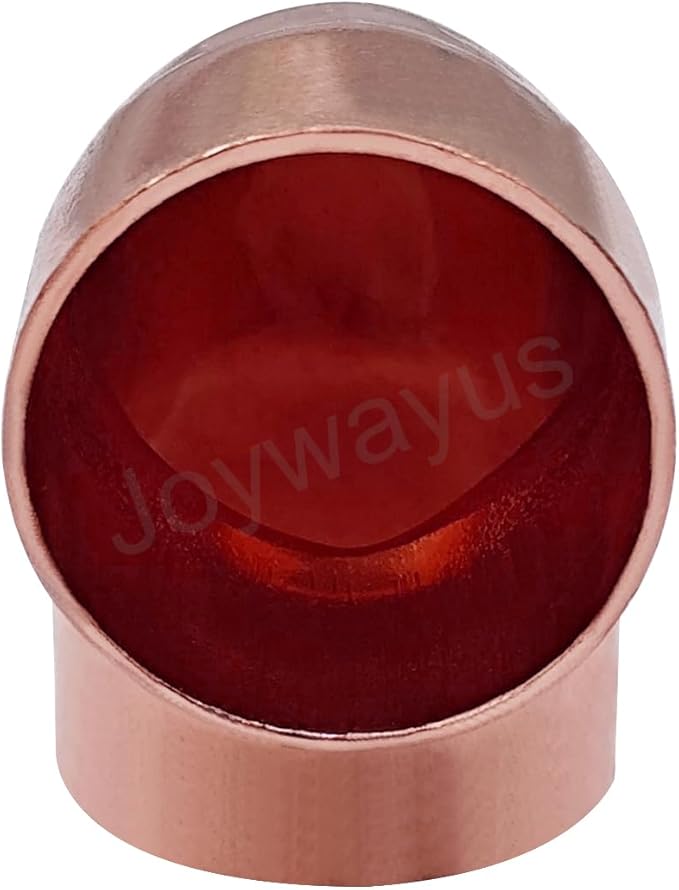 Joywayus 1PCS 1-1/4" Copper 90 Degree Elbow Coupling Sweat Solder Pipe Fitting Pressure Plumbing Solder Connection