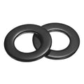 2-Pack M27 Flat Washers, Metric 50mm OD 4mm Thick 304 Stainless Steel Washers for Bolts Screws Nuts for Automotive/Machinery/Furniture, Flat Metal Washers [Black Galvanized]