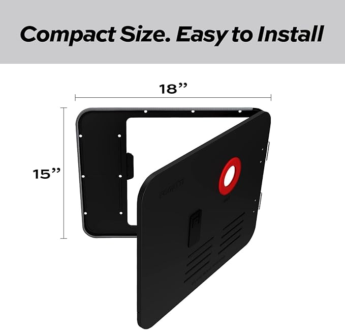 FOGATTI 15 x 18 Inches RV Water Heater Black Door ONLY. Door kit for FOGATTI RV Water Heaters, Galvanized Steel
