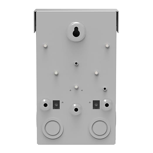 240VAC 30 Amp Fused AC Disconnect Box, Outdoor Waterproof Metal Enclosure with Pull-Out Switch - for Home & Light Commercial HVAC, Condensing Units & Air Conditioning Systems - UL Listed