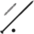 WenSilon(30 PCS) 1/4" x6 Black Concrete Screw Anchor Black Flat Head for Anchoring to Masonry, Block or Brick Stucco