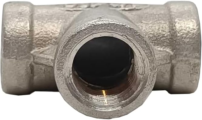 AF Hydro Stainless Steel SS316 Equal Tee Pipe Fitting, 2 1/2''NPT Female Thread, Pressure Rating up to 150 PSI, Class 150 Connector Adapter