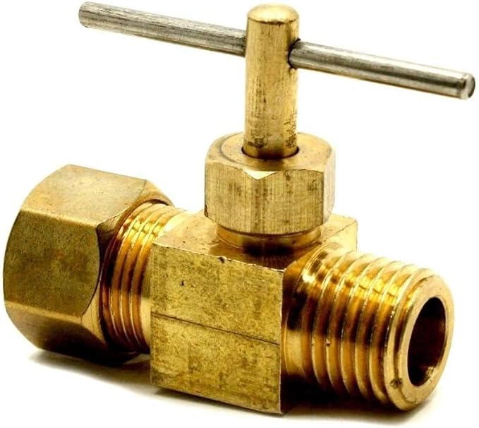 Replacement 3/8 Inch C x 1/4 Inch MP Straight Needle Valve for Thrifco Plumbing 6922013#143PC