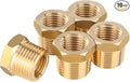 (Pack of 10) EFIELD Brass Reducer Hex Bushing 1/2" Male NPT x 3/8" Female NPT Threaded Pipe Adapter Fittings,(NPT031)