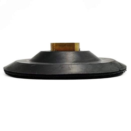 SHDIATOOL 5 Inch Backer Pad or Backing Pad of Rubber Body with 5/8-Inch-11 Thread for Diamond Pads
