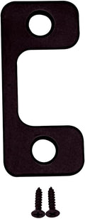 QCAA Solid Brass Deadbolt Strike Plate, Adjustable Jamb Plate, for Electronic Locks, Oil-Rubbed Bronze, 1 Pack, Made in Taiwan