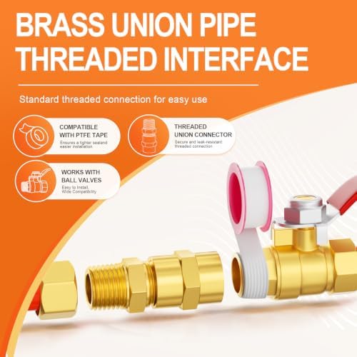 GASHER 24PCS Brass Pipe Fitting, Hex Nipple Brass Hex Coupler, 1/8" x 1/8" NPT Male Thread Pipe, 1/8Inch x 1/8Inch NPT Female Thread Pipe
